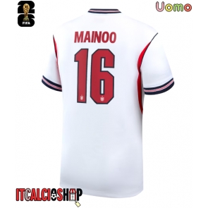 Inghilterra Kobbie Mainoo #16 Prima Maglia Mondiali 2026 Manica Corta